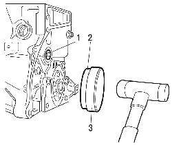 Установка заднего сальника коленчатого вала