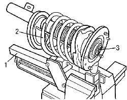 Снятие пружины амортизаторной стойки