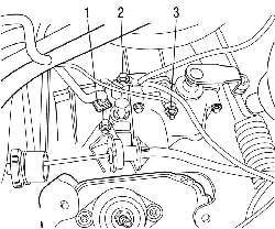 Крепление троса привода сцепления