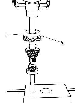 Установка подшипника первичного вала со стороны шестерни 4-й передачи