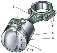—29. Маркировка поршня и шатуна