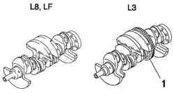 Коленвалы двигателей моделей L8, LF и L3