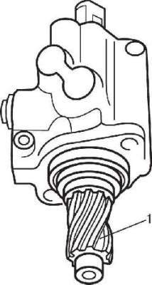 Шестерня (1) распределительного клапана зубчатой рейки