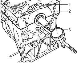 Измерение зазора коленчатого вала