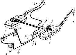 Схема системы питания двигателя топливом