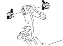 Установка втулок педали сцепления