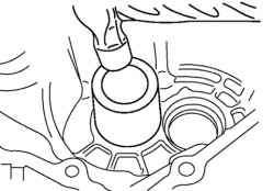 Установка обоймы подшипника вала дифференциала