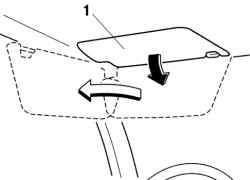Схема регулировки противосолнечного козырька