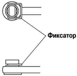 Установка фиксатора троса управления коробкой передач