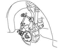 Проверка зазора в подшипнике ступицы переднего колеса