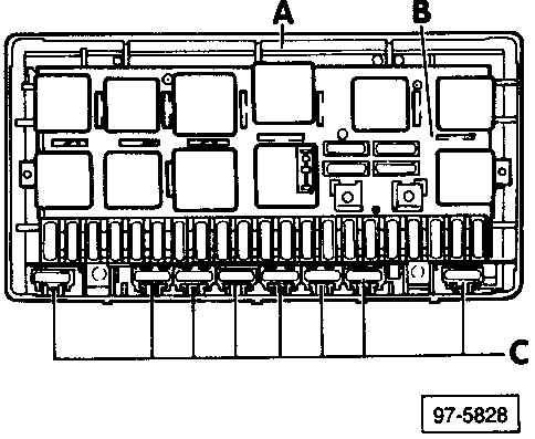 Блок предохранителей ауди 80 б3 схема на русском языке