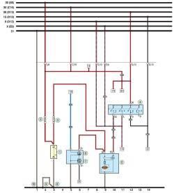 Схема 1. Соединения генераторной установки и системы пуска двигателя