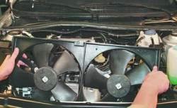 Снятие и установка электровентиляторов радиатора системы охлаждения