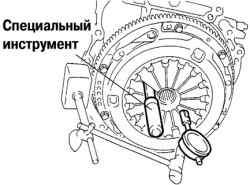 Проверка выравнивания лепестков диафрагменной пружины