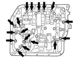 Болты крепления клапанного блока автоматической коробки передач