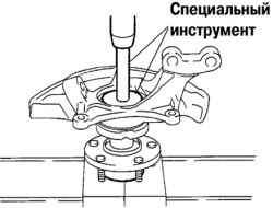 Установка ступицы переднего колеса