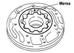 Установка передней ведомой шестерни масляного насоса