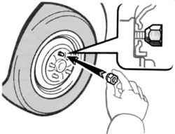 Установка и затяжка гаек крепления колеса в ручную