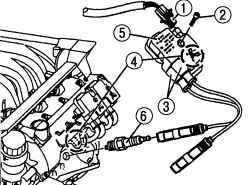 Снятие катушки зажигания на двигателе V6