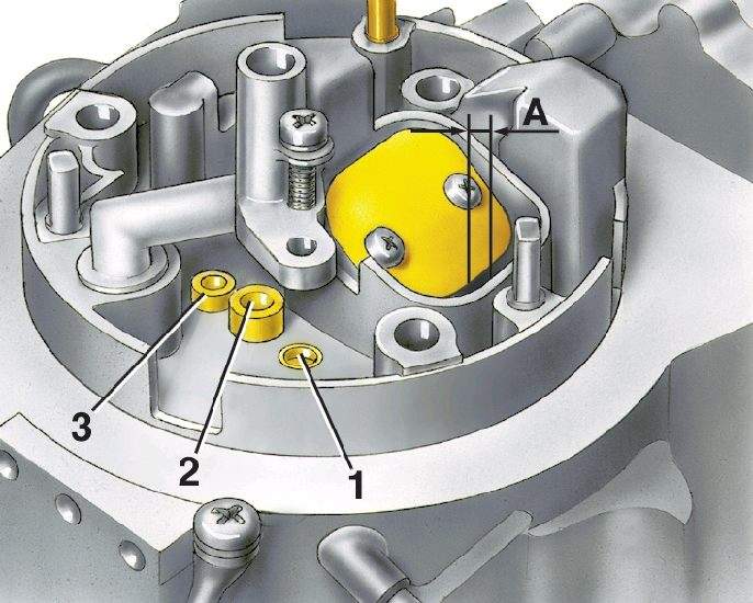 Распиновка карбюратора Регулировка карбюратора Pierburg / Solex 2E2 Volkswagen - Golf II