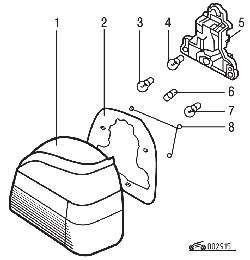 Детали блока задних фонарей