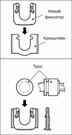Снятие и установка привода переключения передач