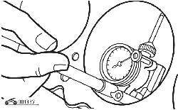 Измерение диаметра цилиндра нутромером