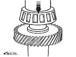 Установка подшипника на первичный вал