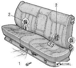Крепление заднего сиденья