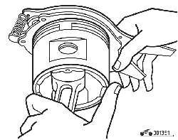 Снятие и установка поршневыхколец