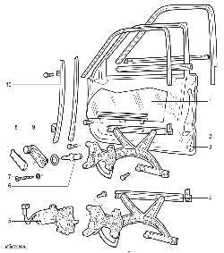 Стеклоподъемник передней двери