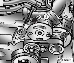 Ослабление натяжения ремня привода вспомогательных агрегатов