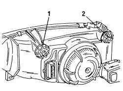 Расположение регуляторов света фар