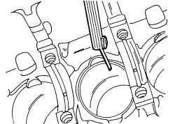 Измерение зазора в замке поршневых колец