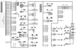 Схема 3. Соединения жгута электронной системы управления двигателем (ЭСУД)