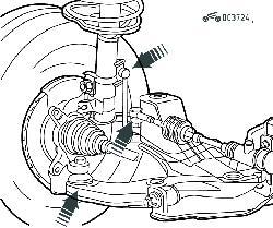 Места проверки люфта рулевого управления