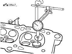 Измерение износа направляющих втулок клапанов