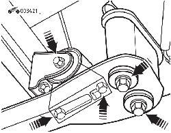 Крепление задней опоры двигателя