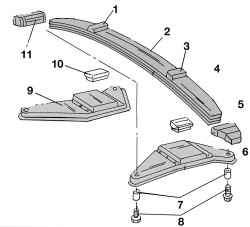 Детали крепления передней рессоры