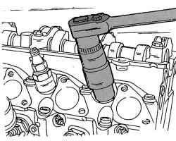Снятие форсунки впрыска топлива