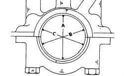 Замер отверстий подшипников коленчатого вала
